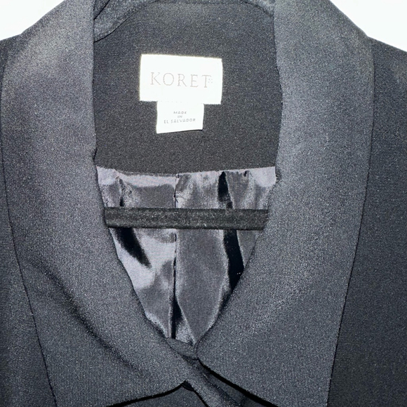 Women's Koret Vintage Style Blazer Size 20W Black Polyester Plus Size - Picture 7 of 10